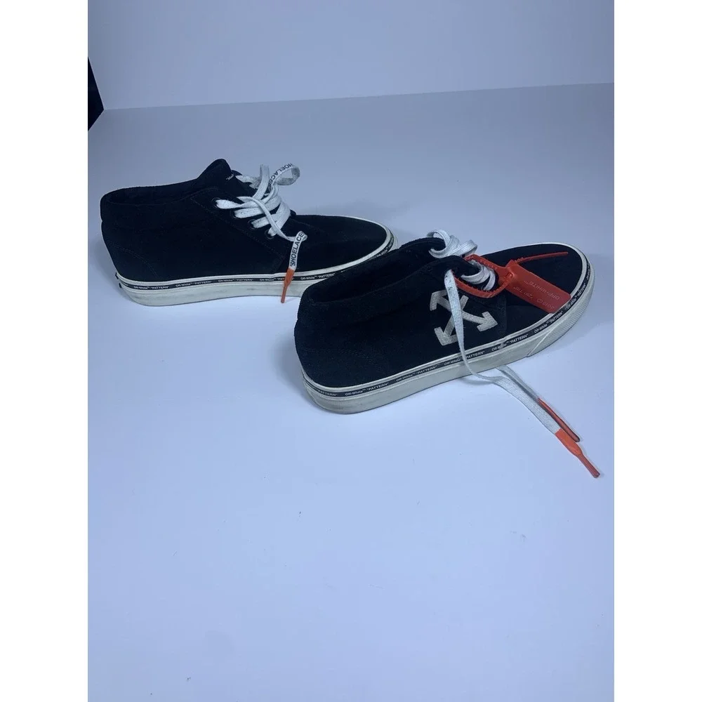 Off White Virgil Abloh Skate Shoes Sneakers Black Men's Size 45